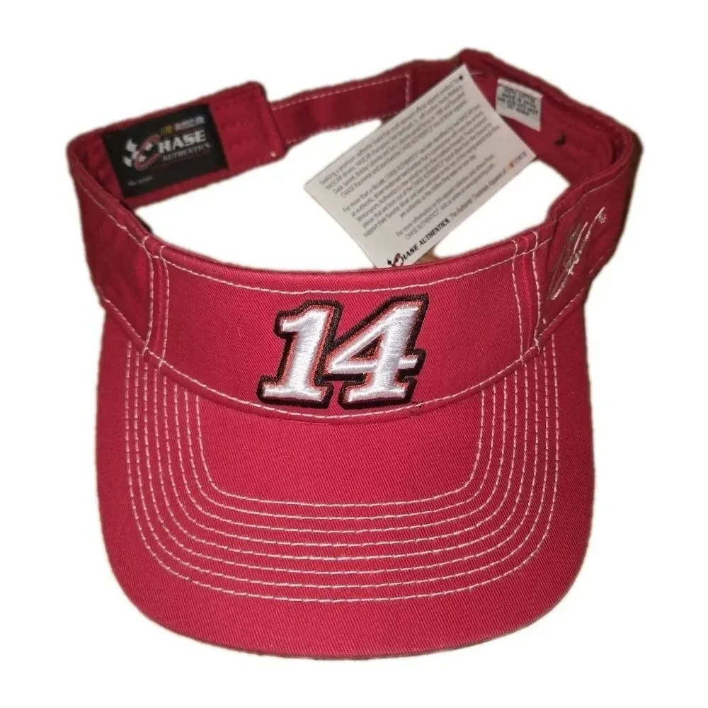 NASCAR Tony Stewart 14 Visor Cap Red Stewart Haas NWT Chase Authentics Vintage